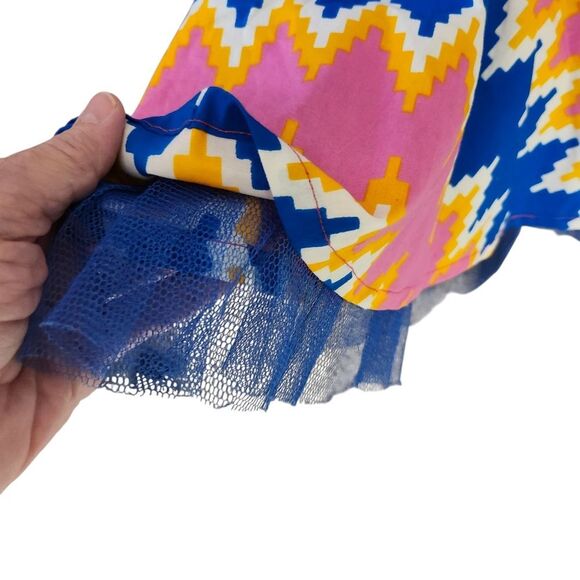 True Fond Akai Kente Dress African Mermaid‎ Gown Traditional Wedding Gown Sz Lg - Picture 9 of 11